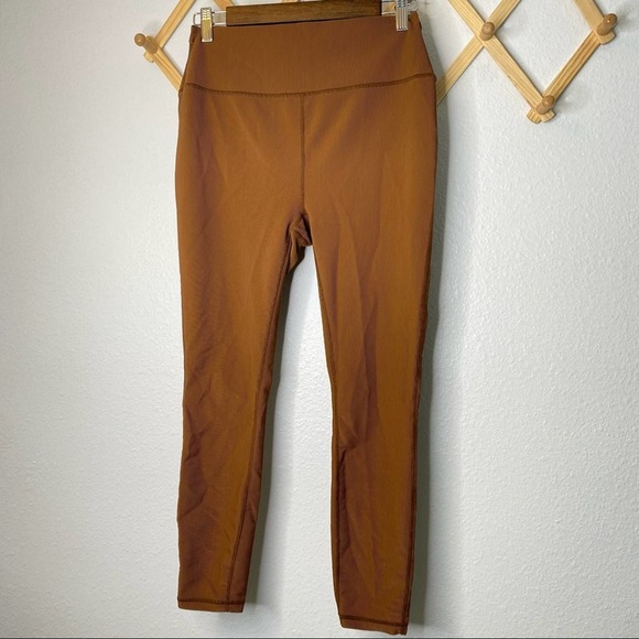 WeWoreWhat High Rise Ribbed Legging Brown Size Large - Picture 3 of 7